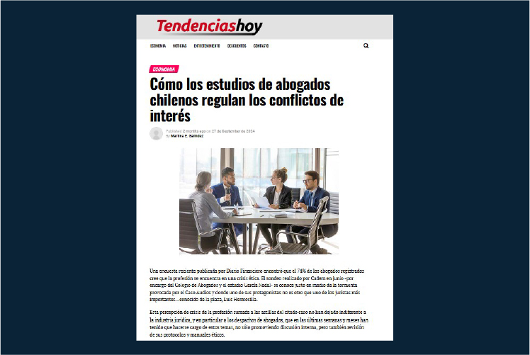 Cómo los estudios de abogados chilenos regulan los conflictos de interés